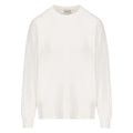 Moncler Detailed Logo On Back White Sweatshirt