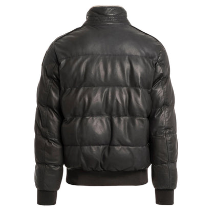 Parajumpers ALF LEATHER PMJKLE03 736 PHANTOM DARK GREY LEATHER JACKET Mens L