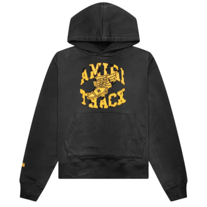 Amiri Track Hoodie Faded Black