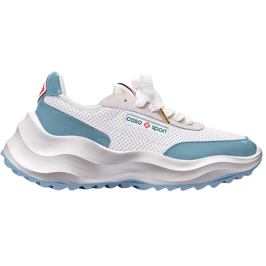 Casablanca Atlantis Sneaker White Light Blue As23 Snk 016 04 4 016 White Shoes Womens