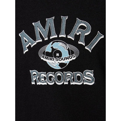 Amiri Global Records Logo Black T-Shirt S