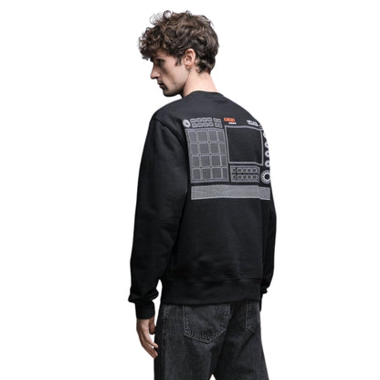Amiri Drum Machine Black Crewneck Jumper S