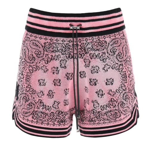 Amiri Bandana Basketball Short Pink SS23WKB004-651-M SS23WKB004-651 Pink Knitwear Womens M