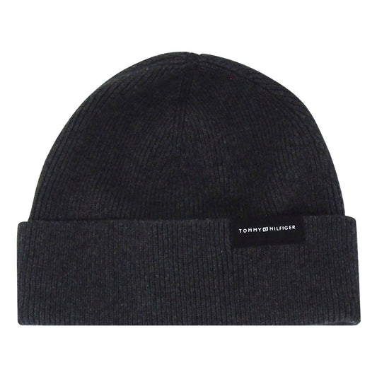 Tommy Hilfiger 4702953497 Charcoal Grey Beanie Hat Mens
