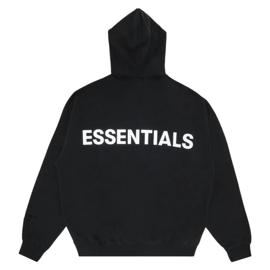Fear Of God 3M Logo Pullover Black Essentials Hoodie