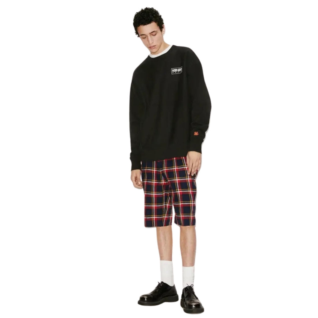 Kenzo Paris Outlined Logo Black Sweatshirt S