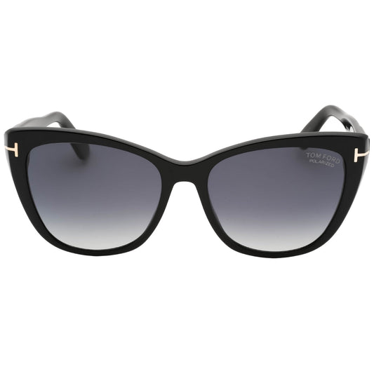 Tom Ford Smoke Polarized Lens Shiny Black Sunglasses FT0937 01D