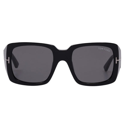 Tom Ford Ryder Smoke Lens Shiny Black Sunglasses One Size