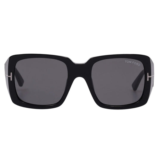 Tom Ford Ryder Smoke Lens Shiny Black Sunglasses One Size
