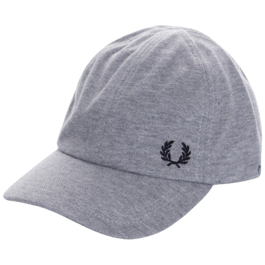Fred Perry Brand Logo Pique Grey Classic Cap HW16500