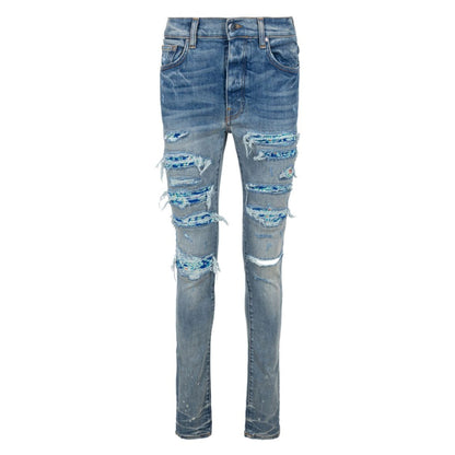 Amiri Silk Pj Thrasher Jean Clay Indigo Blue Jeans