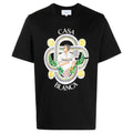 Casablanca Le Joueur Design Black T-Shirt S