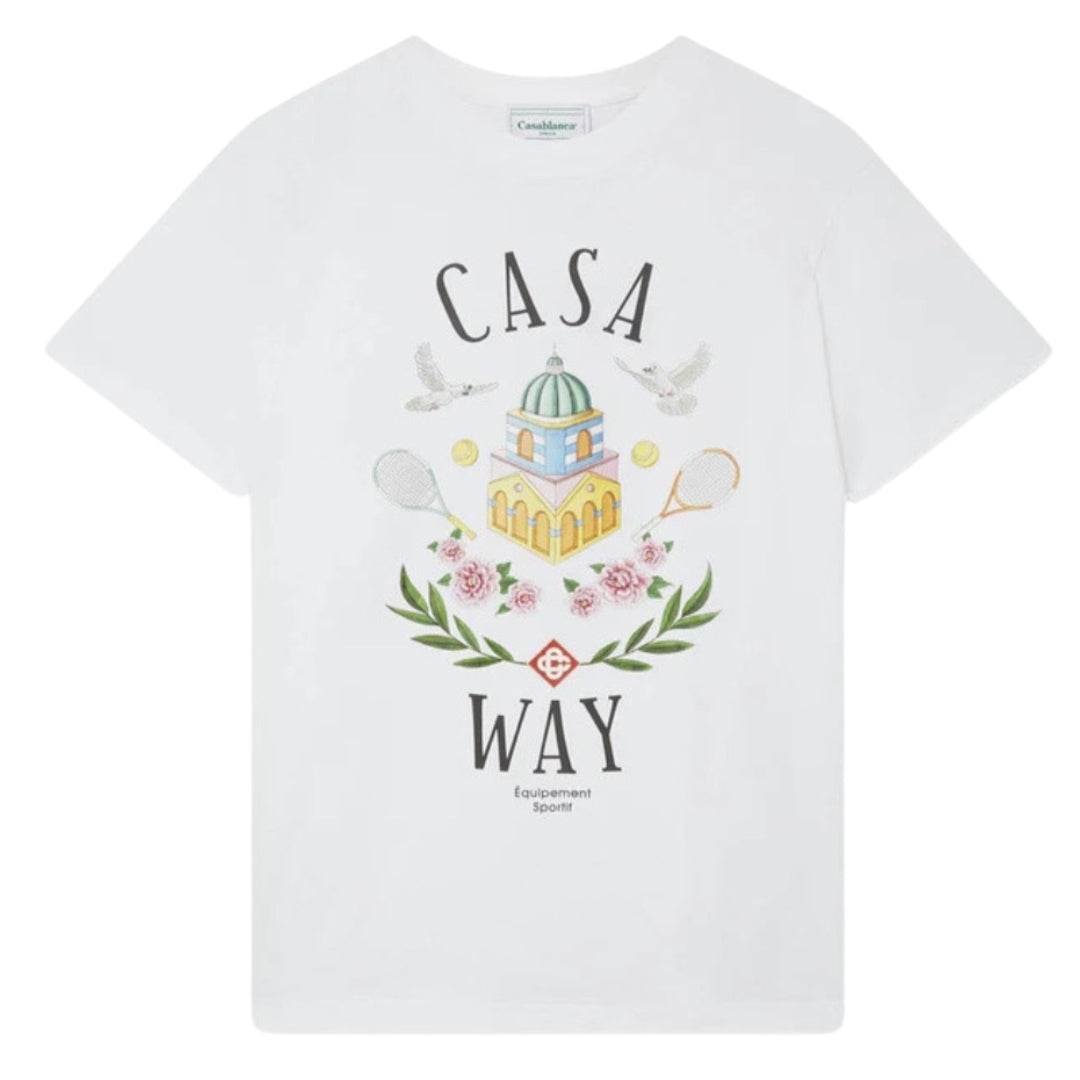 Casablanca Casa Way Design White T-Shirt S