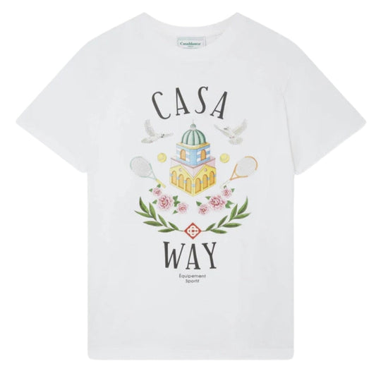 Casablanca Casa Way Design White T-Shirt S