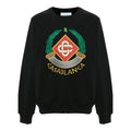 Casablanca Embroidered Casa Crest Black Sweatshirt