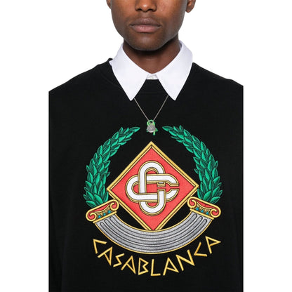 Casablanca Mf24 Jtp 001 03 Black Jumper Mens