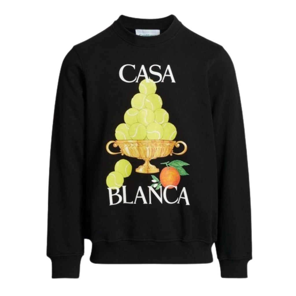 Casablanca La Corbeille D'Oranges Black Sweatshirt