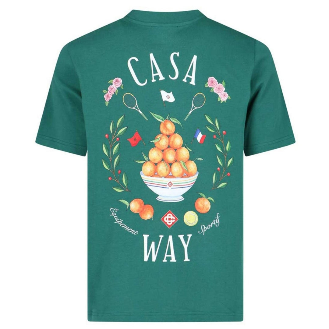 Casablanca Casa Way Design Green T-Shirt S