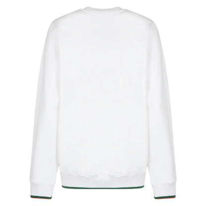 Casablanca Screen Printed Sweatshirt Casa Sport Logo White Ms23 Jtp 117 01 117 White Sweatshirts Mens