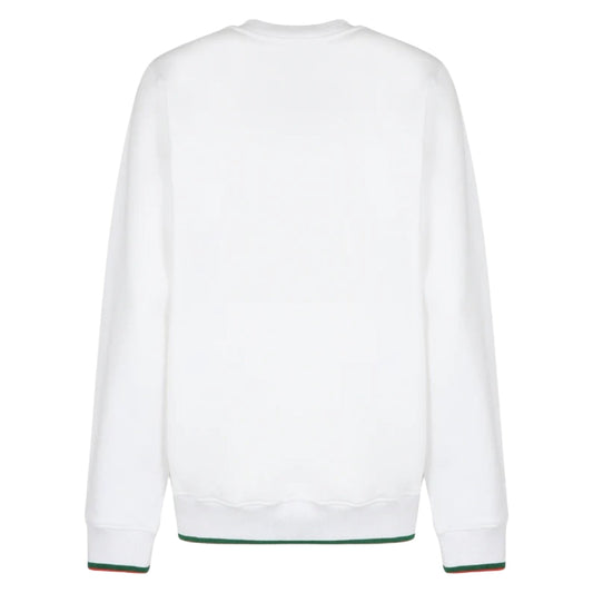 Casablanca Screen Printed Sweatshirt Casa Sport Logo White Ms23 Jtp 117 01 117 White Sweatshirts Mens