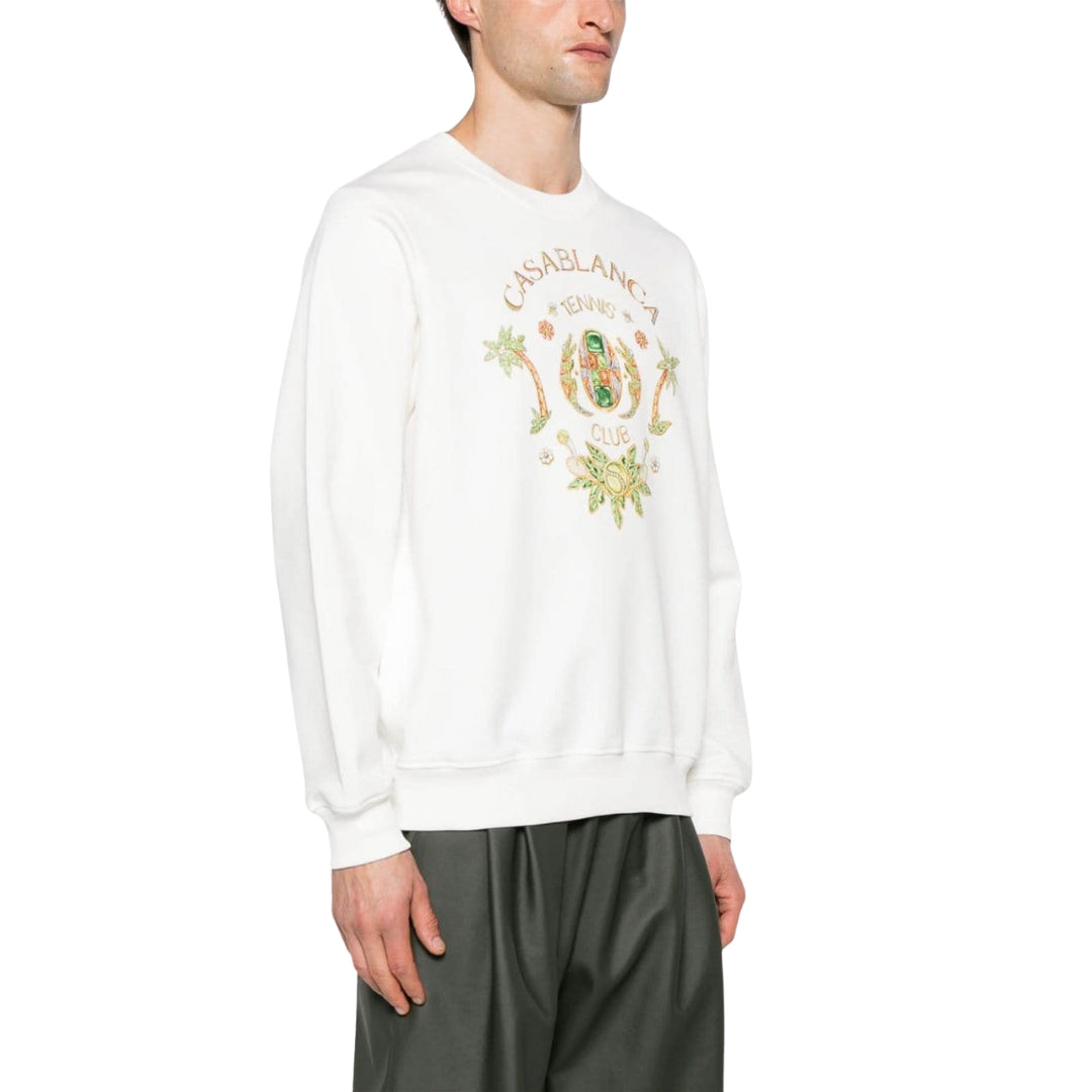 Casablanca Ms24 Jtp 001 10 White Jumper Mens