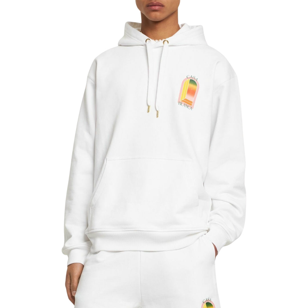 Casablanca Ms24 Jtp 093 05 White Hoodie Mens