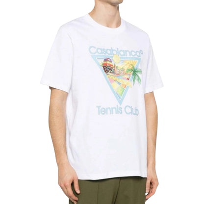 Casablanca Afro Cubism Tennis Club White T-Shirt