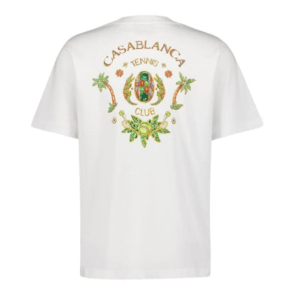 Casablanca Printed  T-Shirt Joyaux Dafrique Tennis Club White T-Shirts