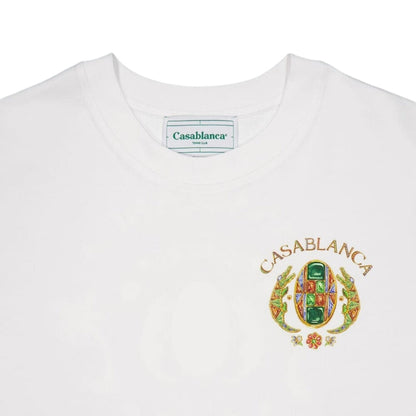 Casablanca Printed  T-Shirt Joyaux Dafrique Tennis Club White T-Shirts