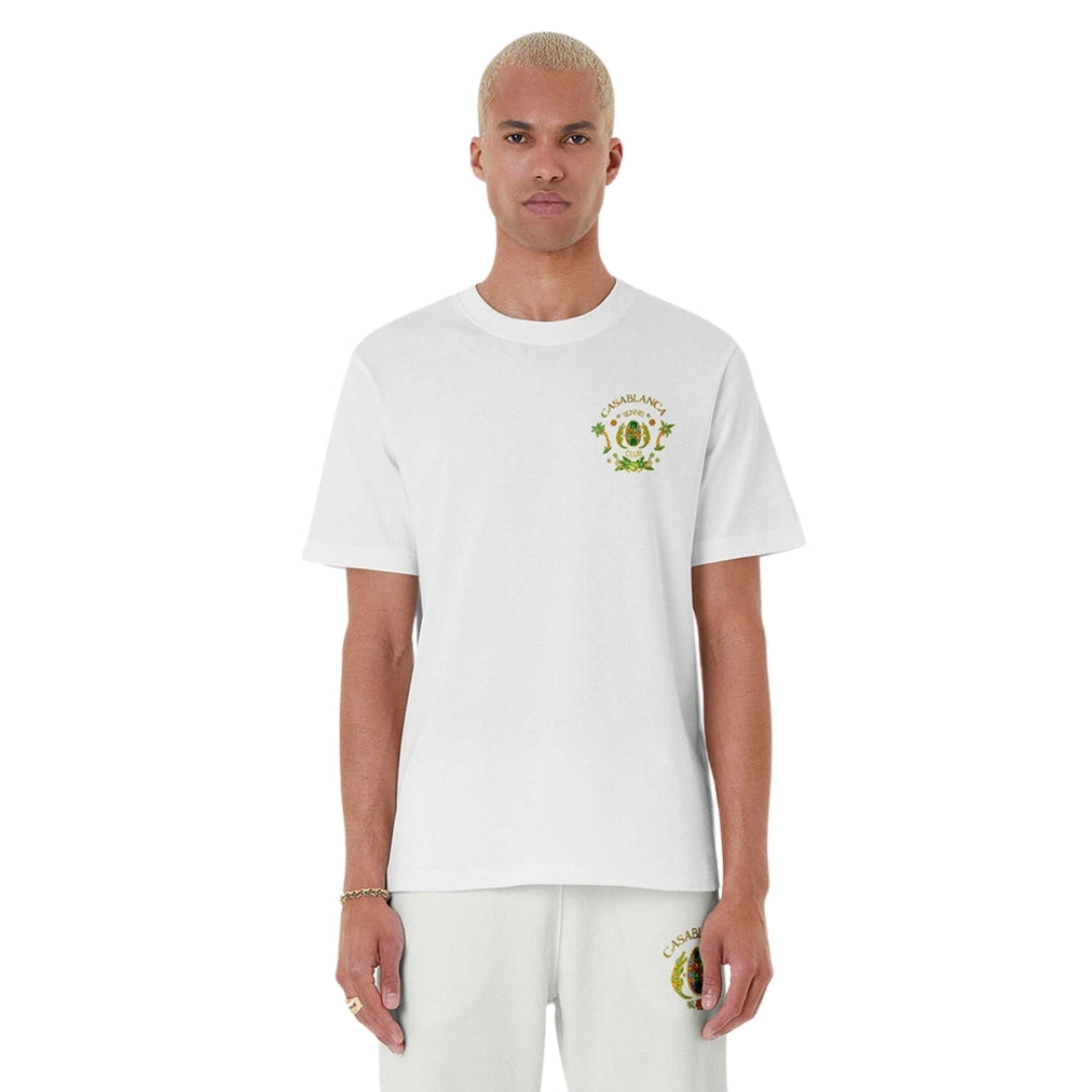 Casablanca Printed  T-Shirt Joyaux Dafrique Tennis Club White T-Shirts