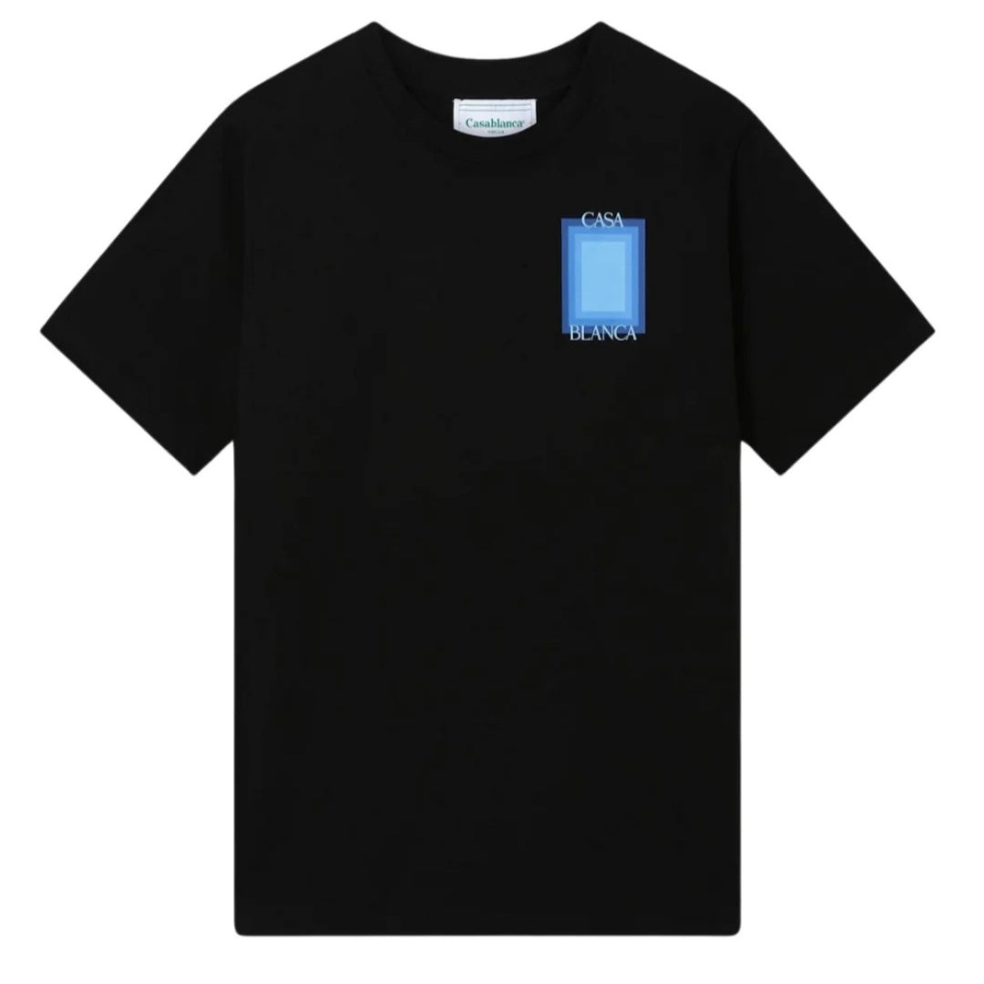 Casablanca Degrade Screen Design Black T-Shirt S