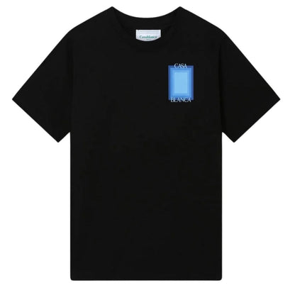 Casablanca Degrade Screen Design Black T-Shirt S