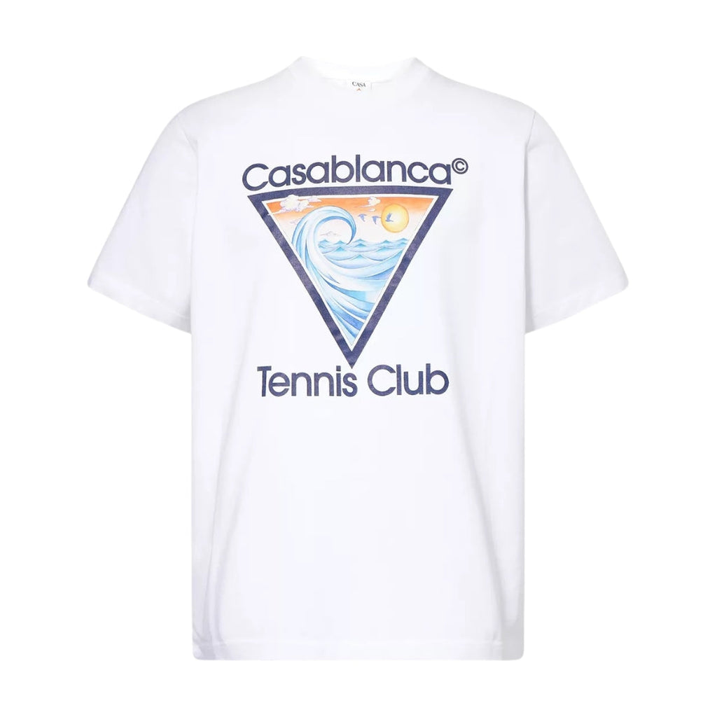 Casablanca Ms25Jts00117Ex White T Shirt Mens - Style Centre Wholesale