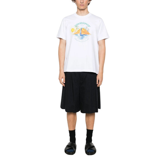 Casablanca Ms25Jts00118Ex White T Shirt Mens