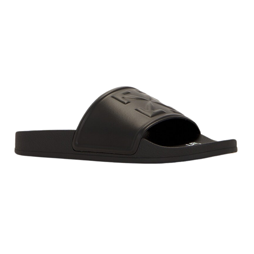 Off-White Arrow Pool Black Sliders UK 8