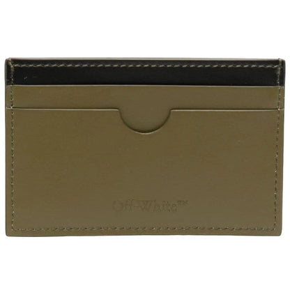 Off White Omnd066F23Lea0015610 Jitney Simple Card Case Military Accessories Mens