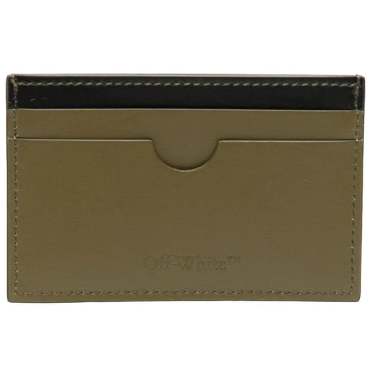 Off White Omnd066F23Lea0015610 Jitney Simple Card Case Military Accessories Mens