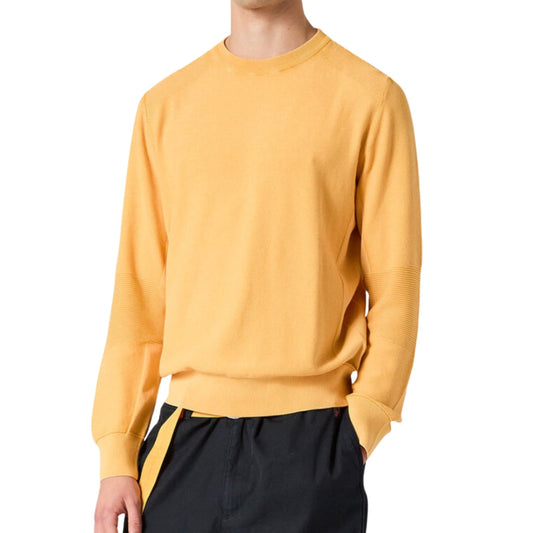 Parajumpers Orval Pmknpk03 519 Yellow Crewneck Sweater Mens
