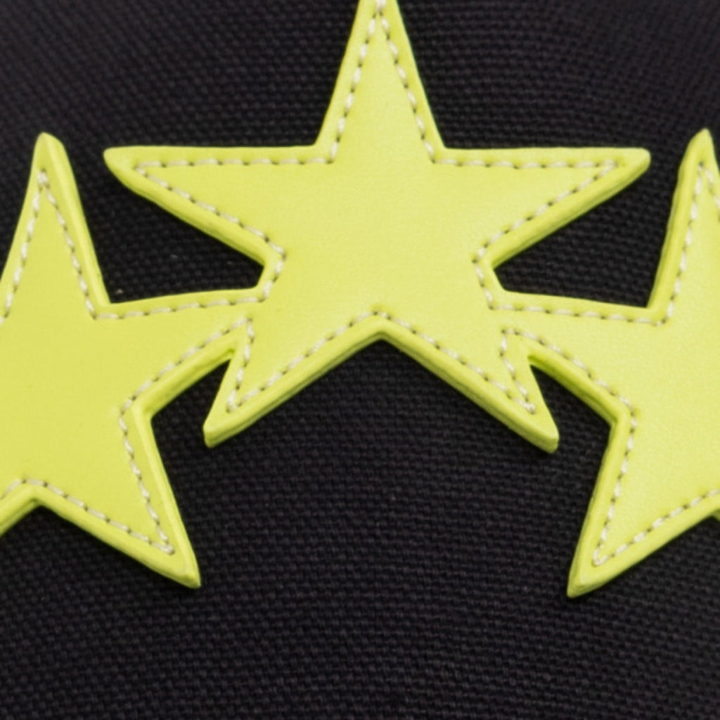 Amiri Three Star Trucker Hat in Black Lime