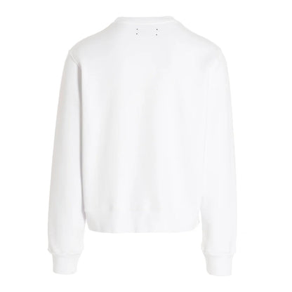 Amiri Stencil Logo White Sweatshirt M