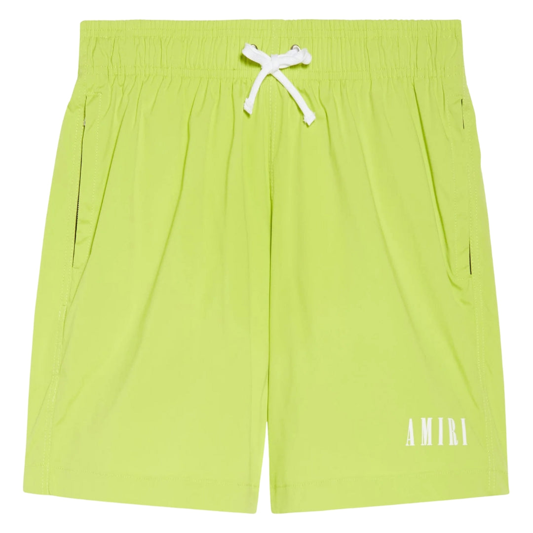 Amiri Lime Core Logo Swim trunk