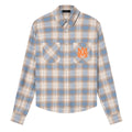 Amiri MA Vintage Stencil Plaid Blue shirt