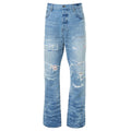 Amiri Aloha Patch Straight Fit Faded Indigo Blue Denim Jeans W30 L32 / 32L