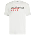 Palm Angels Racing Star Logo White T-Shirt S