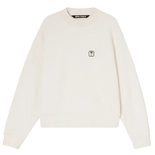 Palm Angels PXP Logo Off White Sweatshirt