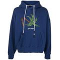 Palm Angels Broken Palm Tree Navy Blue Hoodie - Style Centre Wholesale