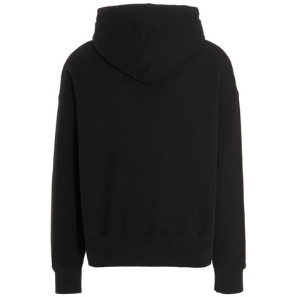 Palm Angels Broken Palm Tree Logo Black Hoodie - Style Centre Wholesale