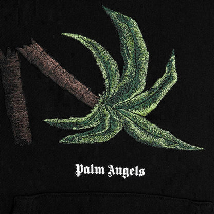 Palm Angels Broken Palm Black Hoodie - Style Centre Wholesale
