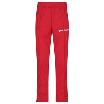 Palm Angels White Striped Classic Red Track Sweatpants S