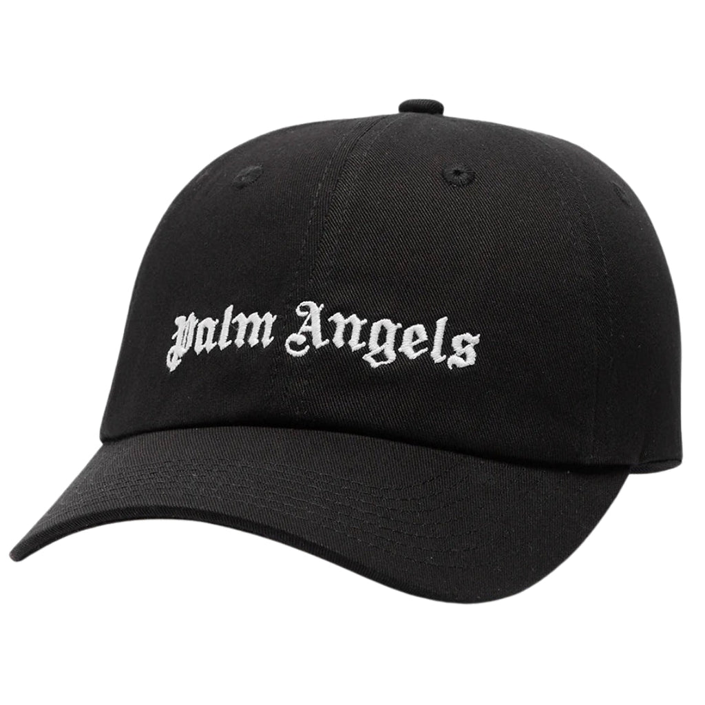 Palm Angels Logo Black Cap PMLB003C99FAB0011001 - Style Centre Wholesale